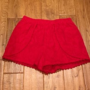 Francesca’s Red Shorts- S